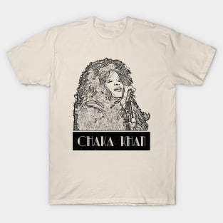 Chaka khan // Black Retro T-Shirt